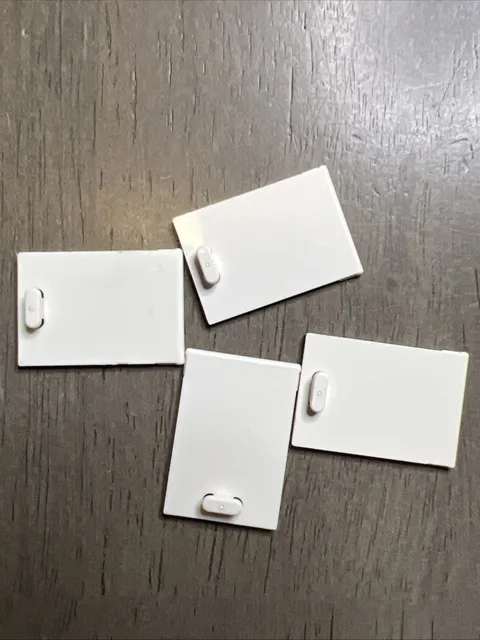 LEGO 4533 White Container Cupboard 2x3x2 Door 4 Pieces