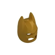 LEGO Pearl Gold Minifigure, Headgear Mask Batman Cowl inv.628