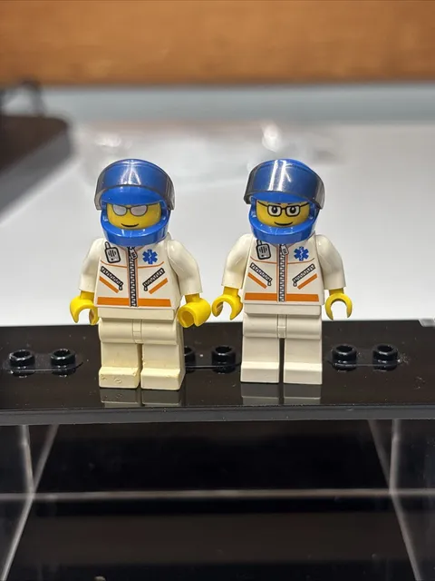 LEGO Minifigures Flight Pilot Doctor EMT Nurse with Medical Gear City Rescue Lot