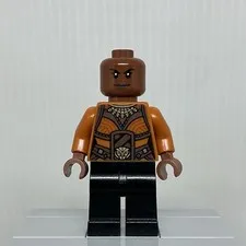 LEGO Marvel Black Panther sh0476 Okoye Dark Orange Top Minifigure 76099