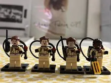 GHOSTBUSTERS 4x LEGO MINIFIG FIGURE LOT peter ray egon winston classic 80s