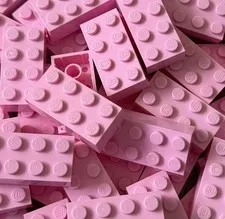 100% Authentic Lego Basic Bricks 2x4 Building Blocks 50 Pieces #3001