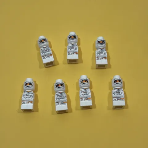 Lego Heroica 3843 Ramses Pyramid Micro Fig Figures microfig 85863 Mummy lot of 7