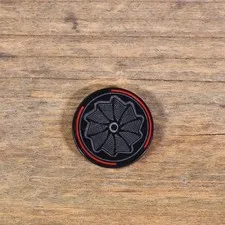 LEGO Black Tile Round 2x2 Bottom Stud Holder Pinwheel Wheel Rim 14769pb517