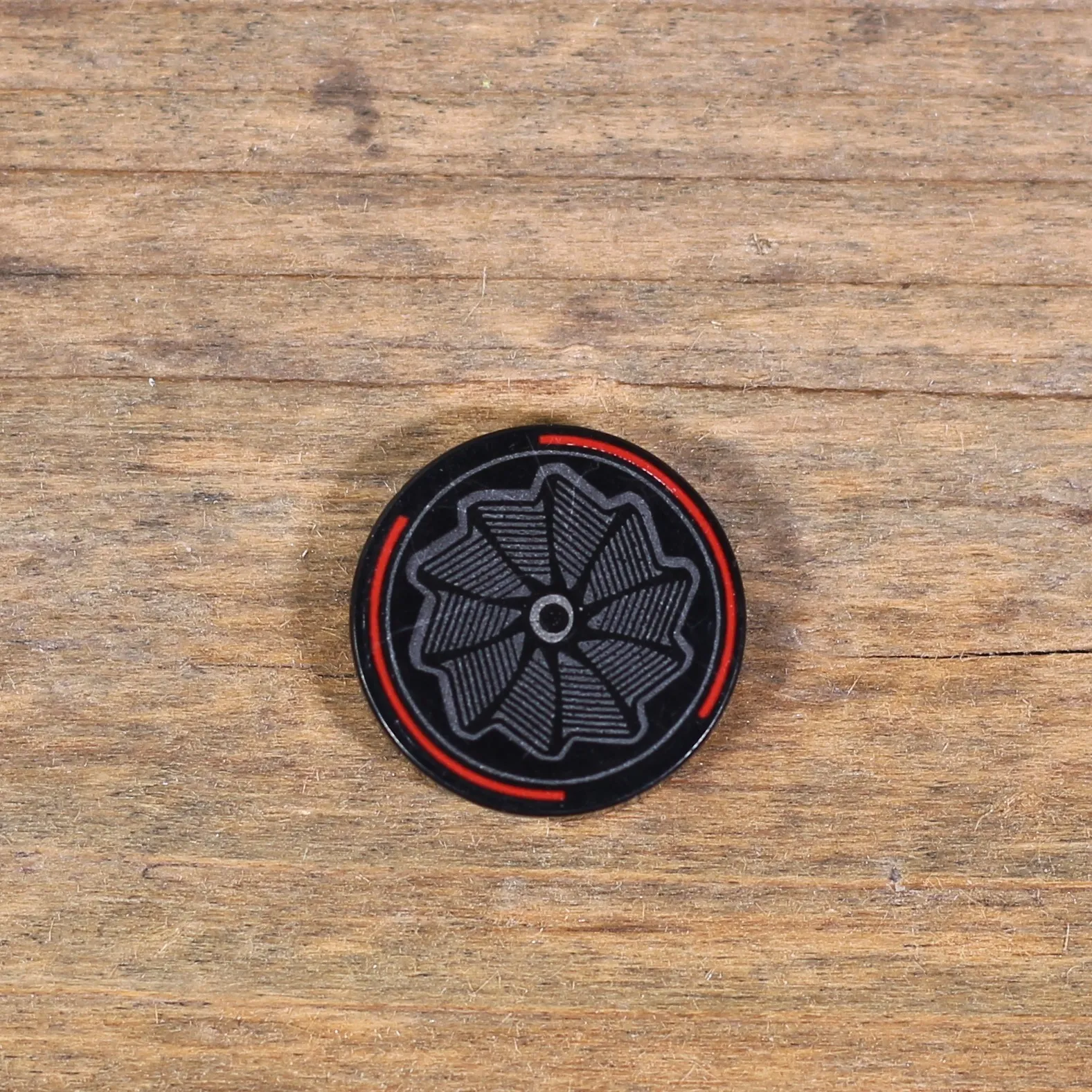 LEGO Black Tile Round 2x2 Bottom Stud Holder Pinwheel Wheel Rim 14769pb517