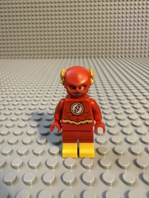 LEGO The Flash Gold Outlines Yellow Boots Minifigure Sh0549 Super Heroes 76117