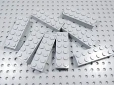 LEGO Lot of 8 Light Bluish Gray 2x6 Bricks BC