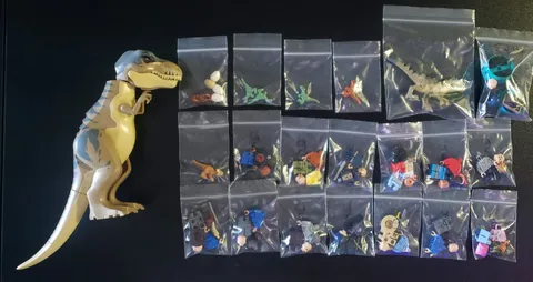 LEGO Jurassic Park Minifigure Lot Plus Dinosaurs Never Built, Read Description 