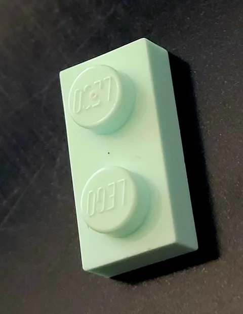 LEGO LIGHT AQUA #3023 Plate 1 x 2  ⌞1 part ⌝