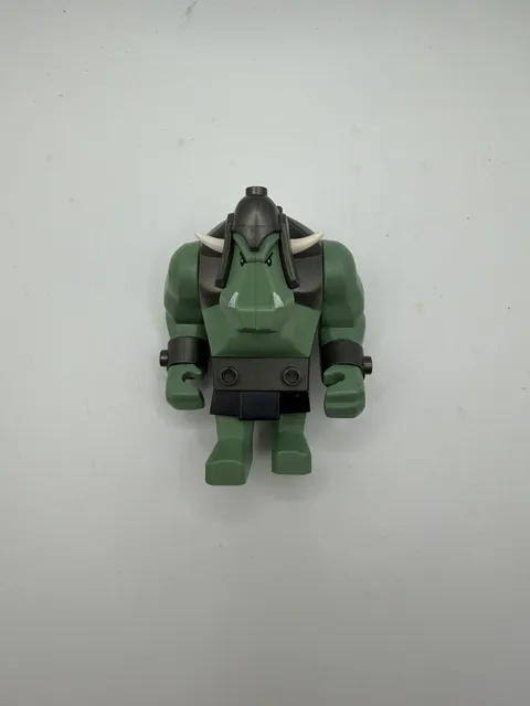 LEGO Castle Fantasy - Sand Green Troll Minifigure cas364 cas376 - Missing Horns