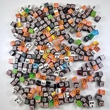LEGO Minecraft Minifigure Heads Lot Of 200+ Bulk Variety!