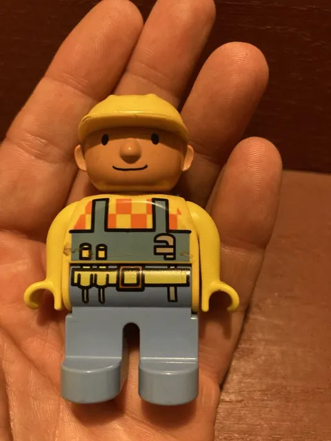Duplo Lego Bob the Builder 2001 Construction Worker Minifigure