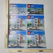 LEGO City Hospital 60204 Instruction Manuals Set of 6 Booklets 2018