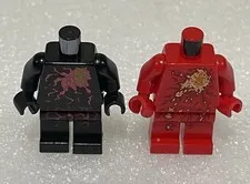 LEGO NINJAGO NRG Cole and Kai Torso and Legs, no cracks or damage