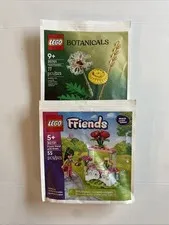 Lego Friends 30721 Flower Stand & Lego Botanicals Field Flowers 30701 NEW SEALED