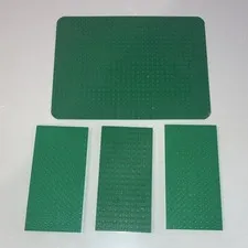 LEGO Vintage 80s Green Baseplates Lot 4 Pieces  Building 