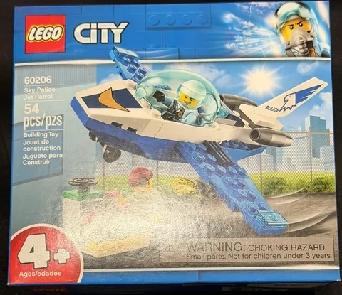 2019 LEGO City # 60206 Airplane Sky Police Jet Patrol Plane