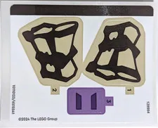 LEGO STICKER SHEET 77072 PEELY BONE from set New & Genuine
