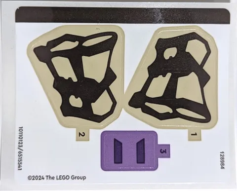 LEGO STICKER SHEET 77072 PEELY BONE from set New & Genuine