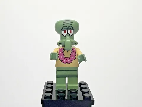 LEGO SpongeBob SquarePants Minifigure - Beach Squidward Pink Lei - BOB035