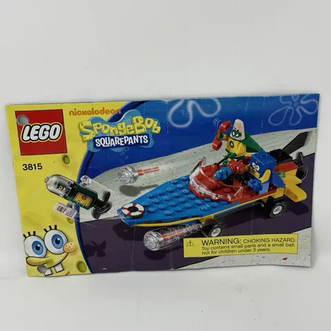 LEGO 3815 Spongebob Squarepants - Heroic Heroes of The Deep - INSTRUCTIONS ONLY