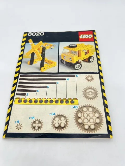 Lego 8020 Technic Universal Building Set Instruction Manual Booklet Only 1984