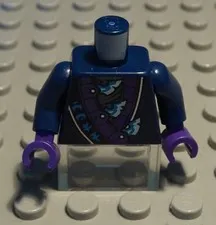 Lego Figure Accessories Top Torso Dark Purple with Decor