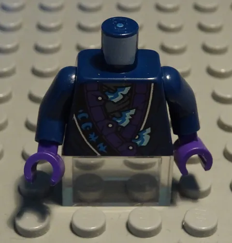 Lego Figure Accessories Top Torso Dark Purple with Decor