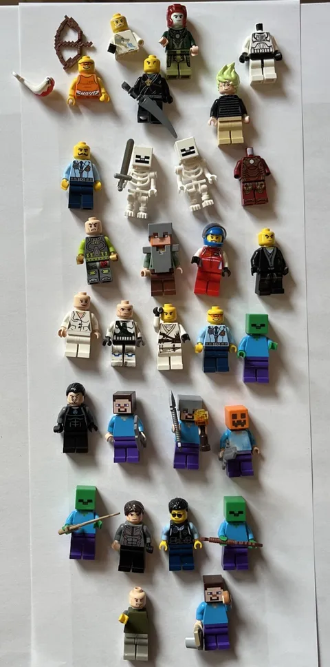 LEGO Mixed Minifigure Bundle Minecraft, Star Wars + Lot