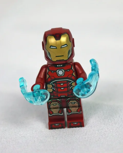 LEGO Iron Man Minifigure SH612 Marvel Avengers Kids OS Red Mark 85 Power Blasts