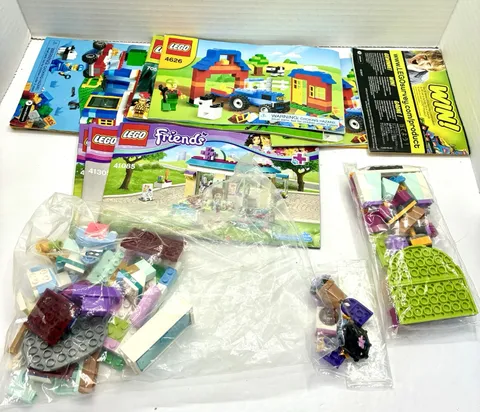 Mixed LEGO Lot Of 10 Manuals And Parts