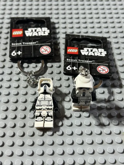 LEGO Star Wars Scout Trooper Minifigure Keychain 854246 NWT x 2 