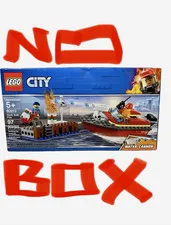 LEGO City Fire- Dock Side Fire 60213 97 pcs- FACTORY SEALED LEGO BAGS