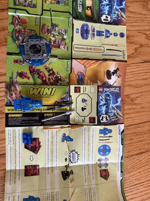 LEGO NINJAGO Jay Minifigure Spinjitzu Spinner NRG Jay 9570 (njo035)