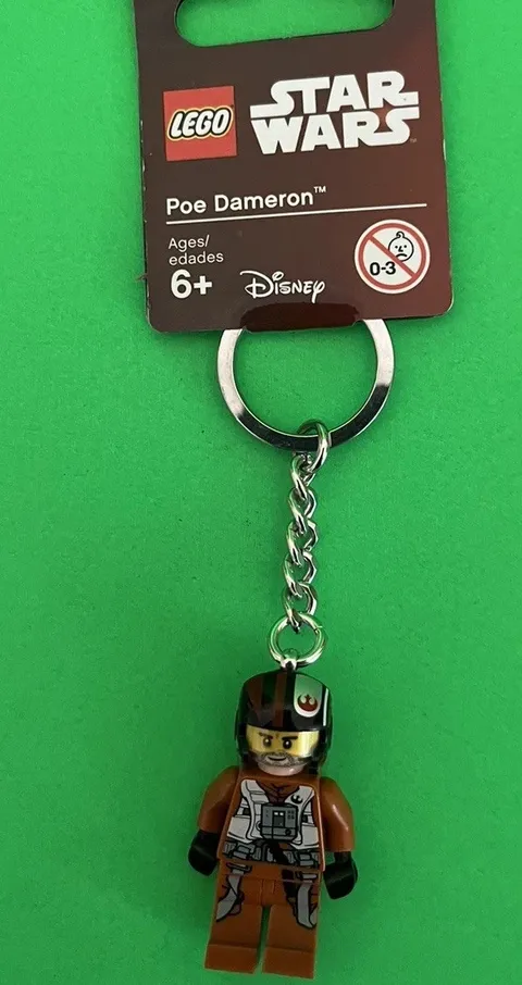 LEGO Minifigure KEYCHAIN Star Wars Poe Dameron Pilot #853605 NEW With Tags