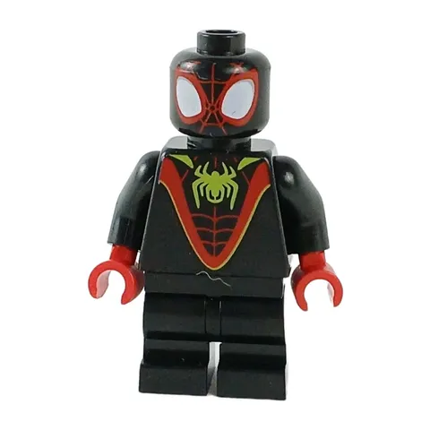 LEGO® Spider-Man Miles 'Spin' Morales Minifigure™ sh1034 Lime Spider Logo
