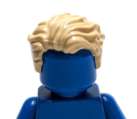 Lego - Minifigure Hair - Tan Blonde, Swept Back, Tousled
