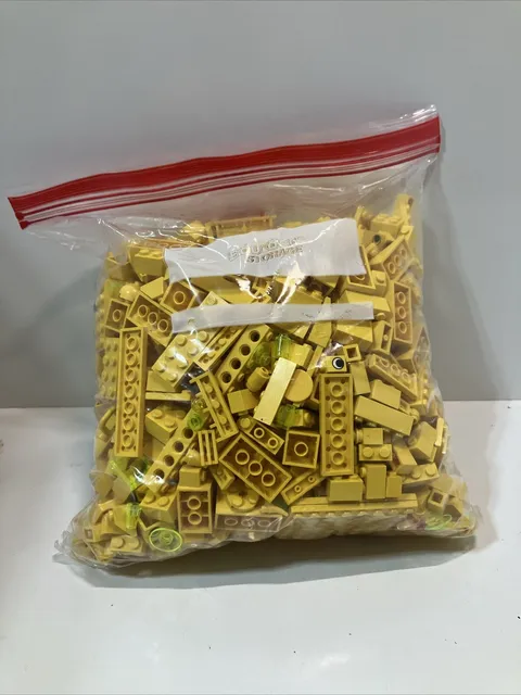 Legos Vintage Bricks Yellow Miscellaneous Tiles, Pieces & Parts Lot 2.5lb