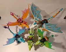 LEGO Elves Dragon Lot Of 5 Dragons And Fox 41179 41175 41172 41176 41194