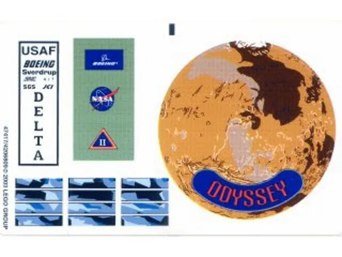 LEGO 7469 - Discovery - Mission to Mars - STICKER SHEET 