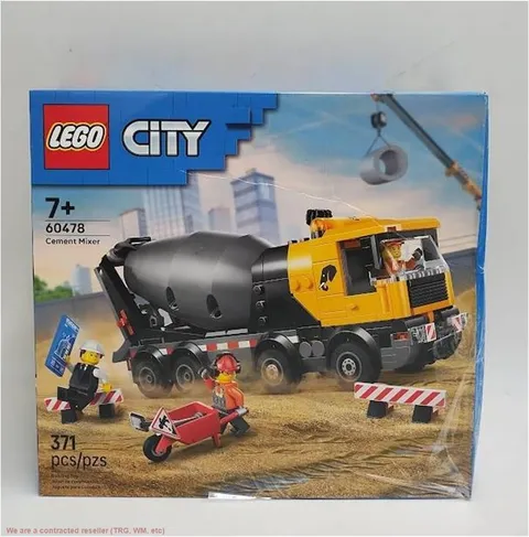 LEGO City Cement Mixer Truck Building Toy 60478 SEE DETAILS