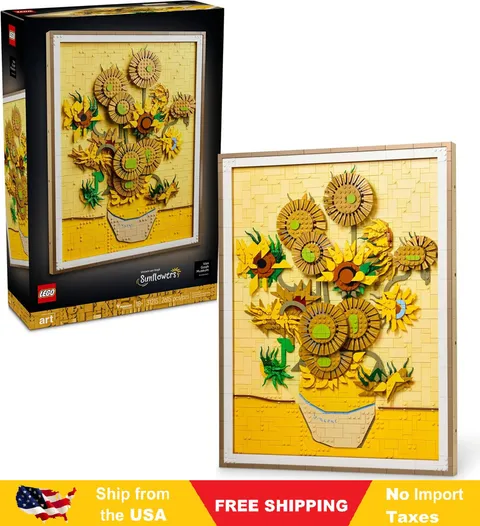 LEGO Art Vincent Van Gogh – Sunflowers Building Set - Home Decor Idea- 31215
