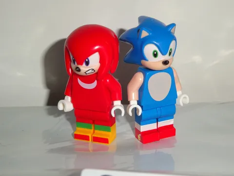 Lego Sonic The Hedgehog Minifigures Sonic And Knuckles Grin Lot