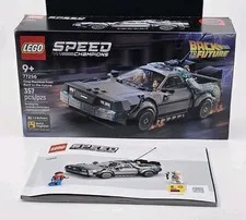 LEGO Time Machine 77256 Speed Champions Instruction Manual and Box ONLY NO LEGO