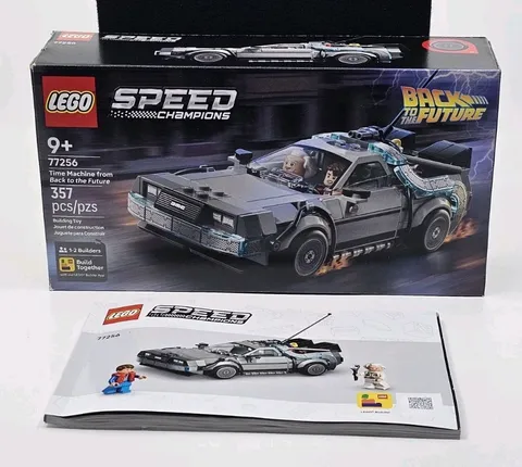 LEGO Time Machine 77256 Speed Champions Instruction Manual and Box ONLY NO LEGO