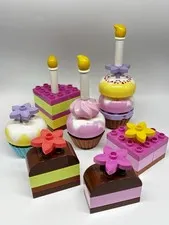Lego Dulplo Birthday Cake Cupcakes Blocks