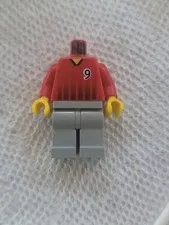 Lego Soccer Sport Minifig MINIFIGURE #9 Front & Back, No Head