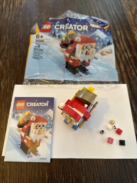 LEGO 30580 Creator Santa Claus Polybag 69 Pieces Christmas Set Holidays Snow