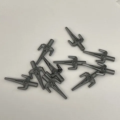 Lego 98139 Silver Gray Replacement Add-on Pieces Parts Lot of 10