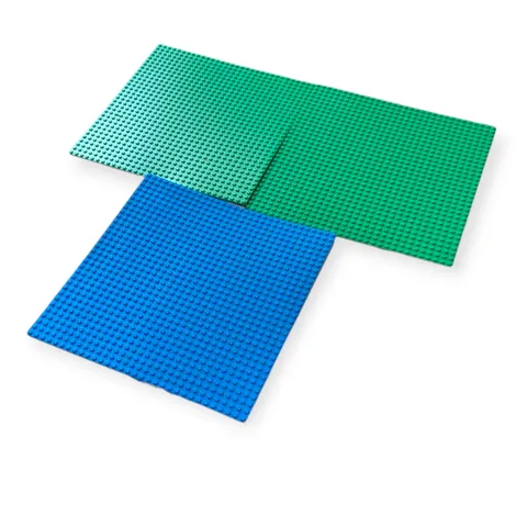 LEGO 32x32 Stud Light Green Base Plate Lot of 2 & Blue Base Plate